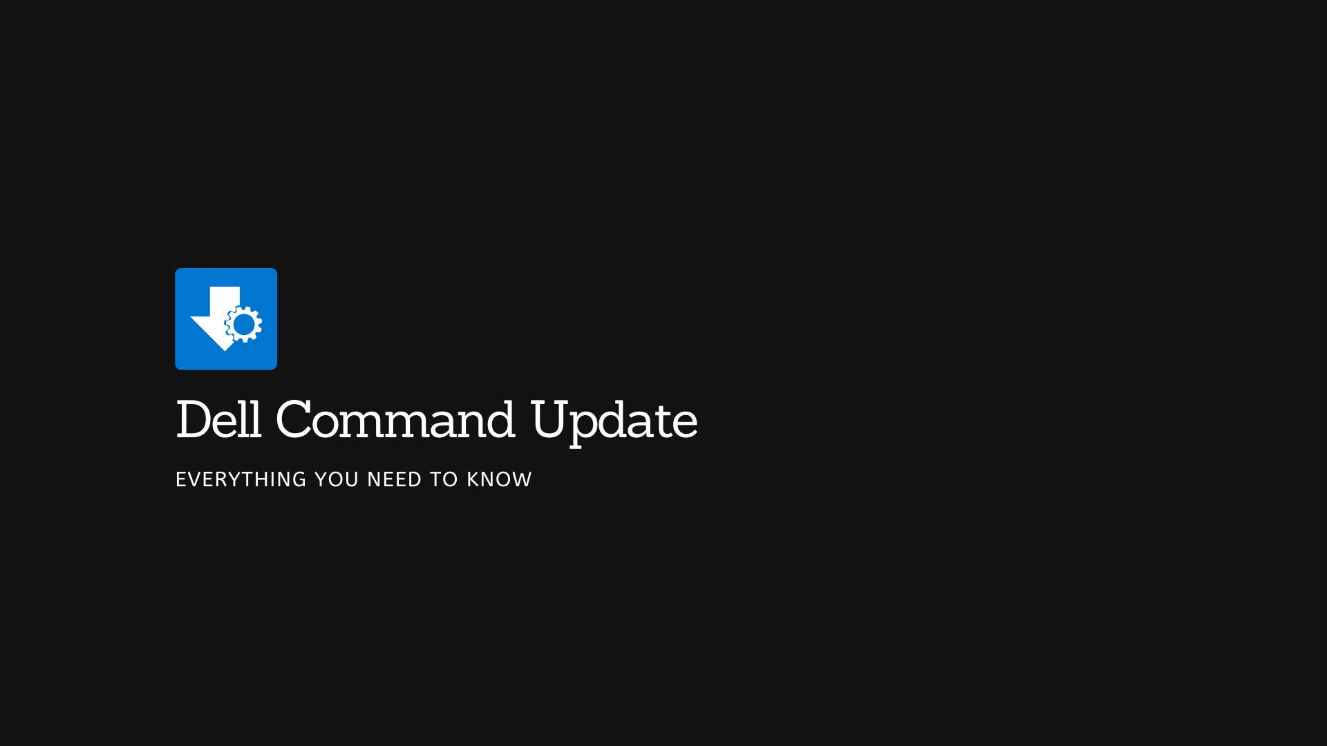 Dell Command Update