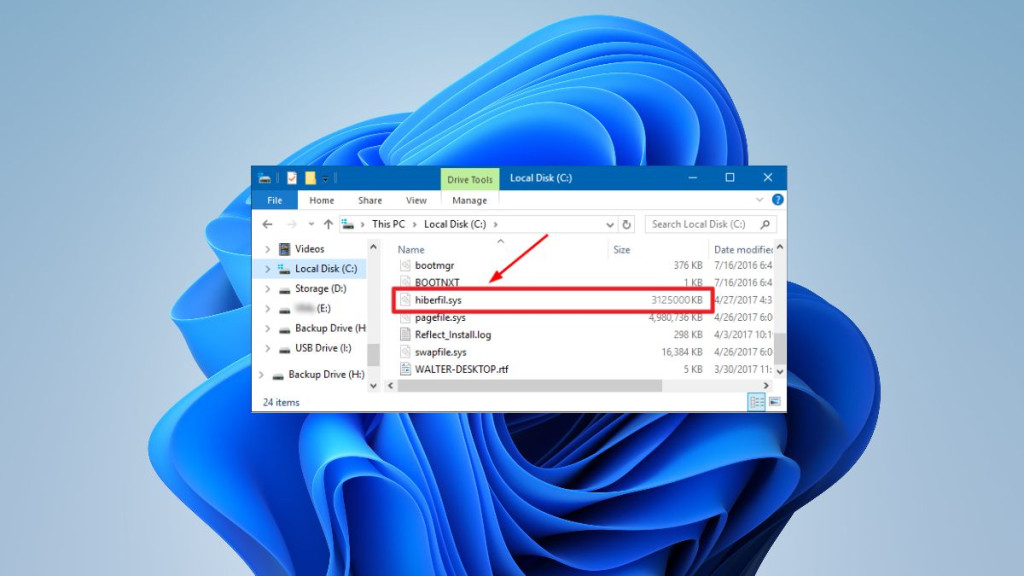 What is hiberfil.sys